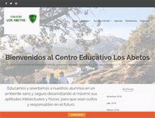 Tablet Screenshot of colegiolosabetos.com